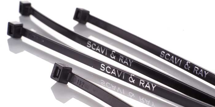 Cable ties with imprinted company name